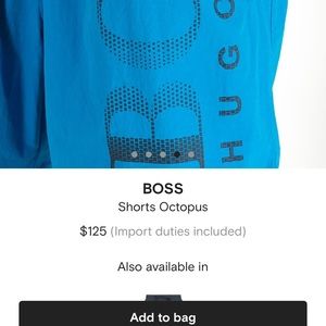 Hugo boss XL logo swim shorts *new